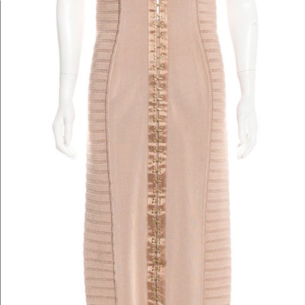 BALMAIN. Sleeveless midi dress